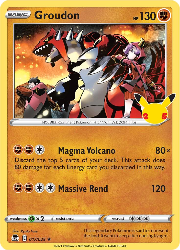 Groudon #17 Pokemon Celebrations