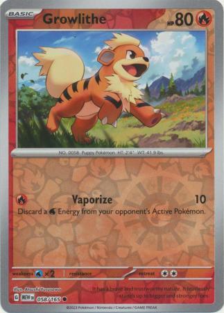 Growlithe #58 - Scarlet & Violet 151