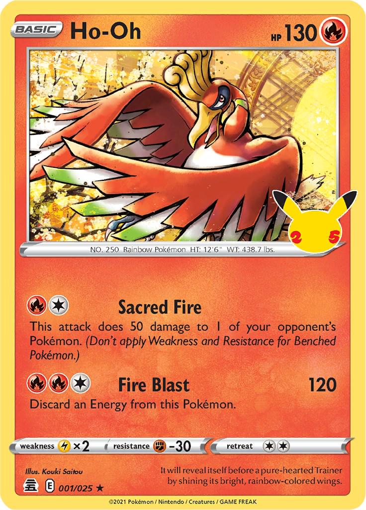 Ho-oh #1 Pokemon Celebrations