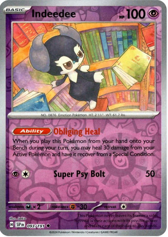 Indeedee [Reverse Holo] 093/191