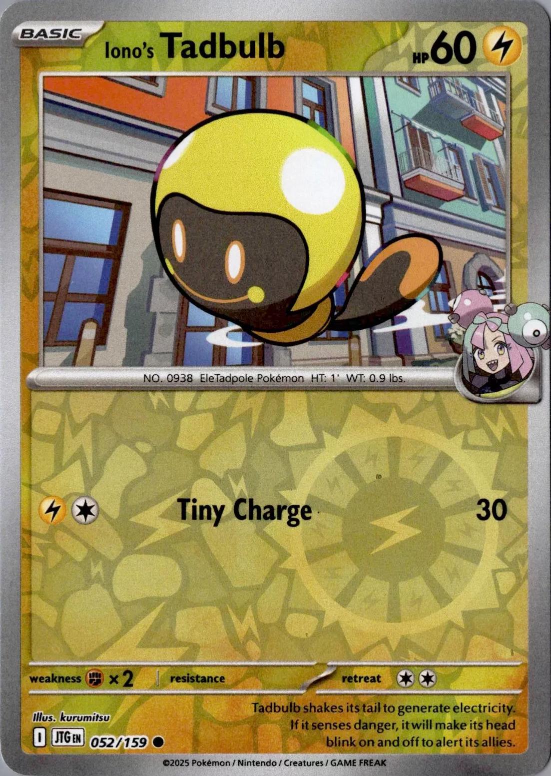 Iono's Tadbulb #52 (Reverse Holo) - Journey Together