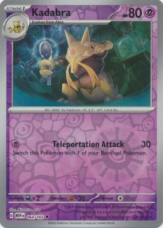 Kadabra [Reverse Holo] 064/165