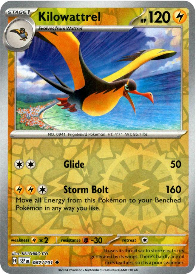 Kilowattrel [Reverse Holo] 067/191