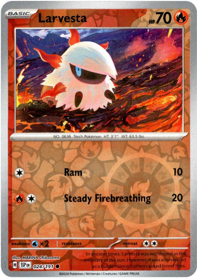 Larvesta [Reverse Holo] 024/191