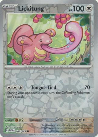 Lickitung #108 - Scarlet & Violet 151