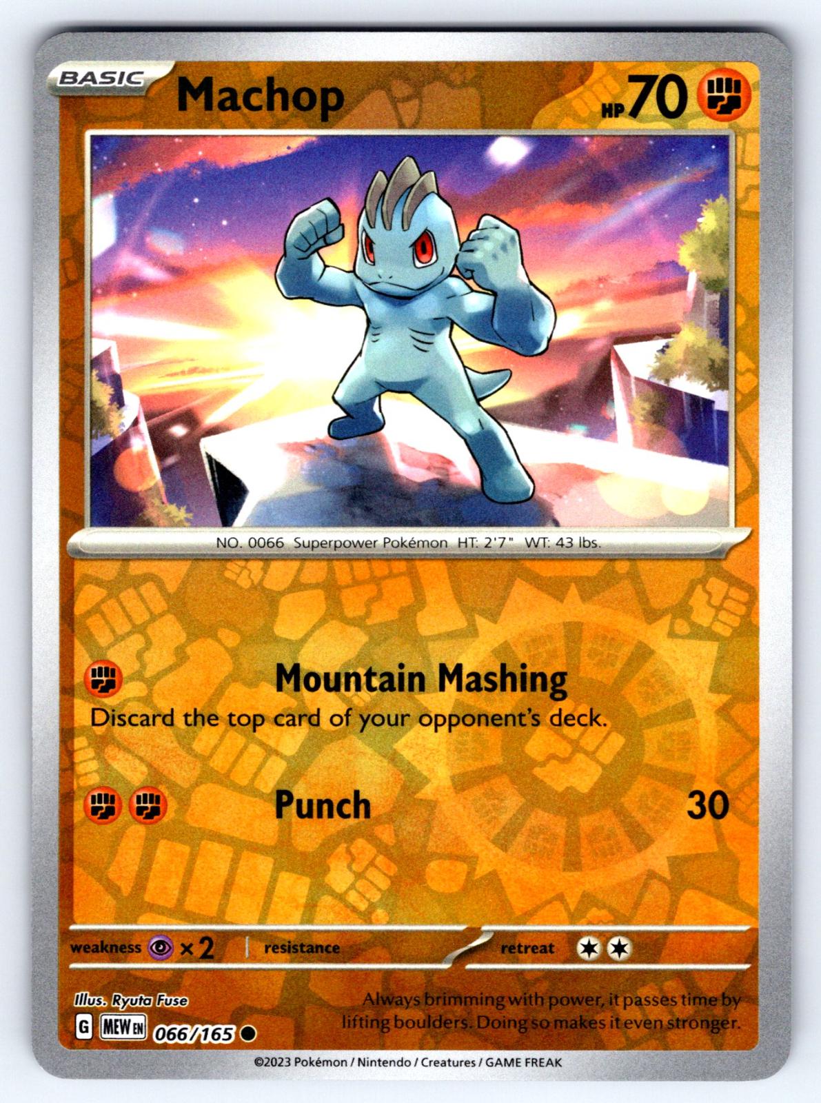 Machop #66 (Reverse Holo) - Scarlet & Violet 151