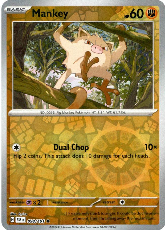 Mankey [Reverse Holo] 098/191