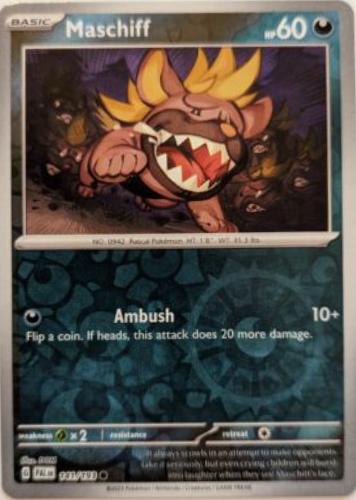 Maschiff (Reverse Holo) #41 - Paldea Evolved