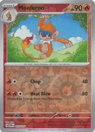 Monferno [Reverse Holo] 032/167
