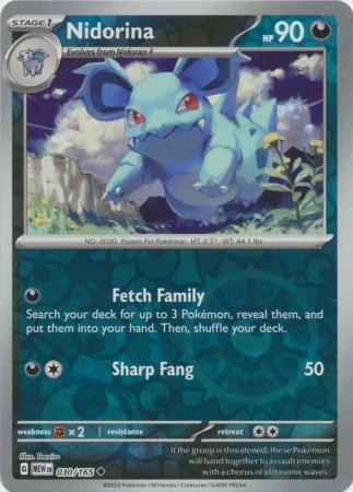 Nidorina [Reverse Holo] 030/165