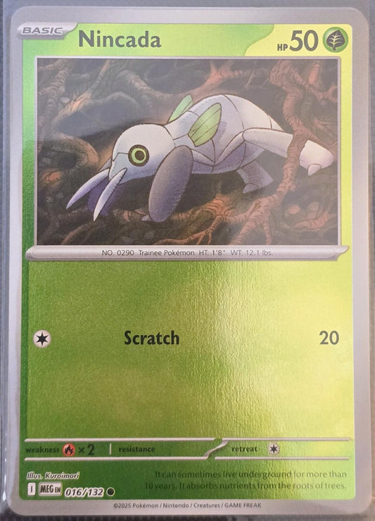 Nincada #16 (Reverse Holo) - Mega Evolution