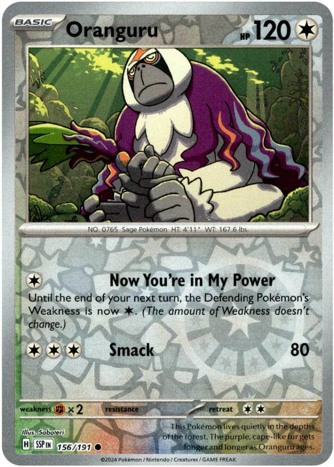 Oranguru [Reverse Holo] 156/191