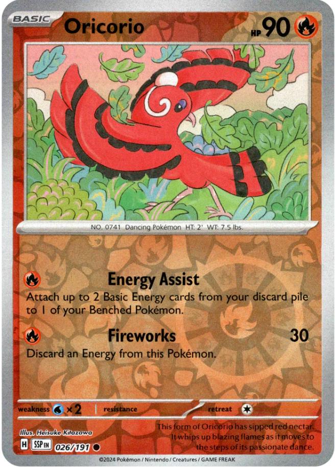 Oricorio [Reverse Holo] 026/191