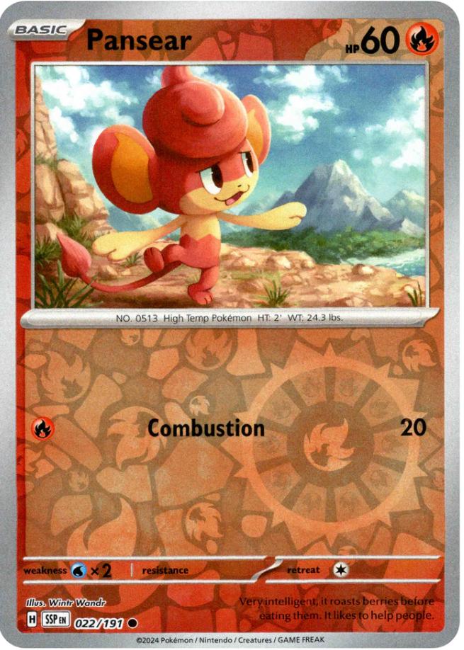 Pansear [Reverse Holo] 22/191