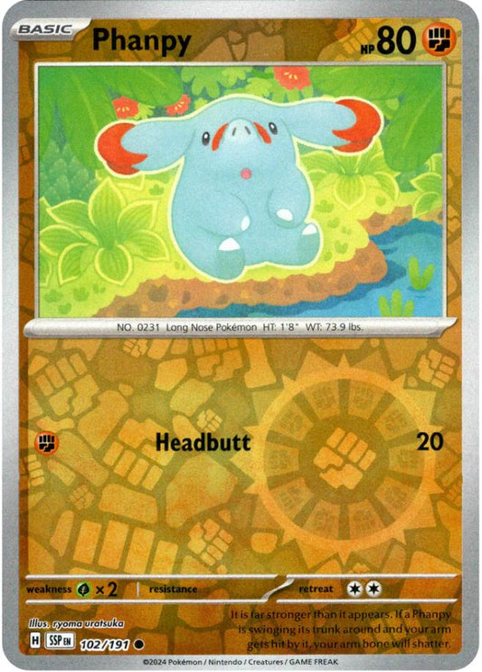 Phanpy [Reverse Holo] 102/191