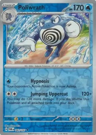 Poliwrath [Reverse Holo] 043/167
