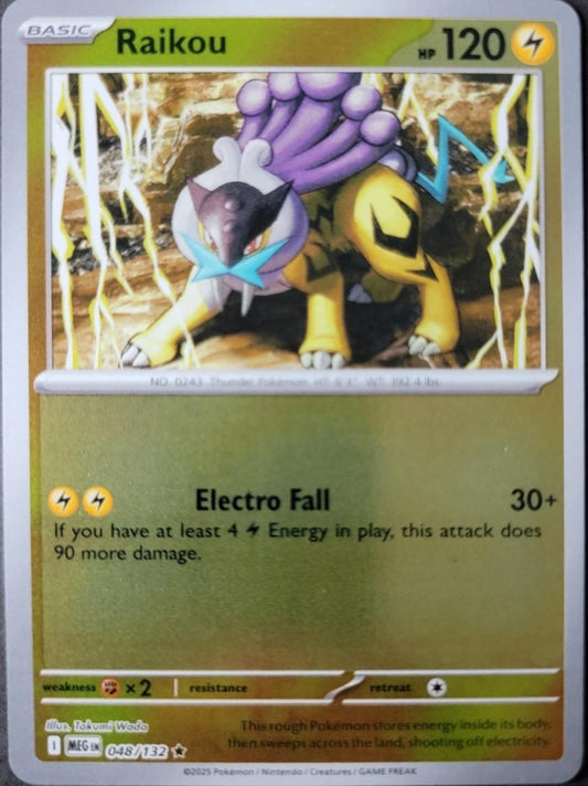 Raikou #48 (Reverse Holo) - Mega Evolution