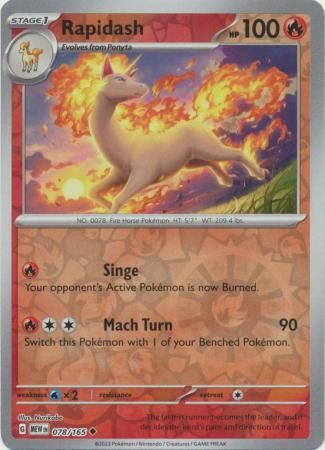 Rapidash [Reverse Holo] 078/165