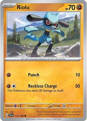 Riolu #113 (Reverse Holo) - Scarlet & Violet