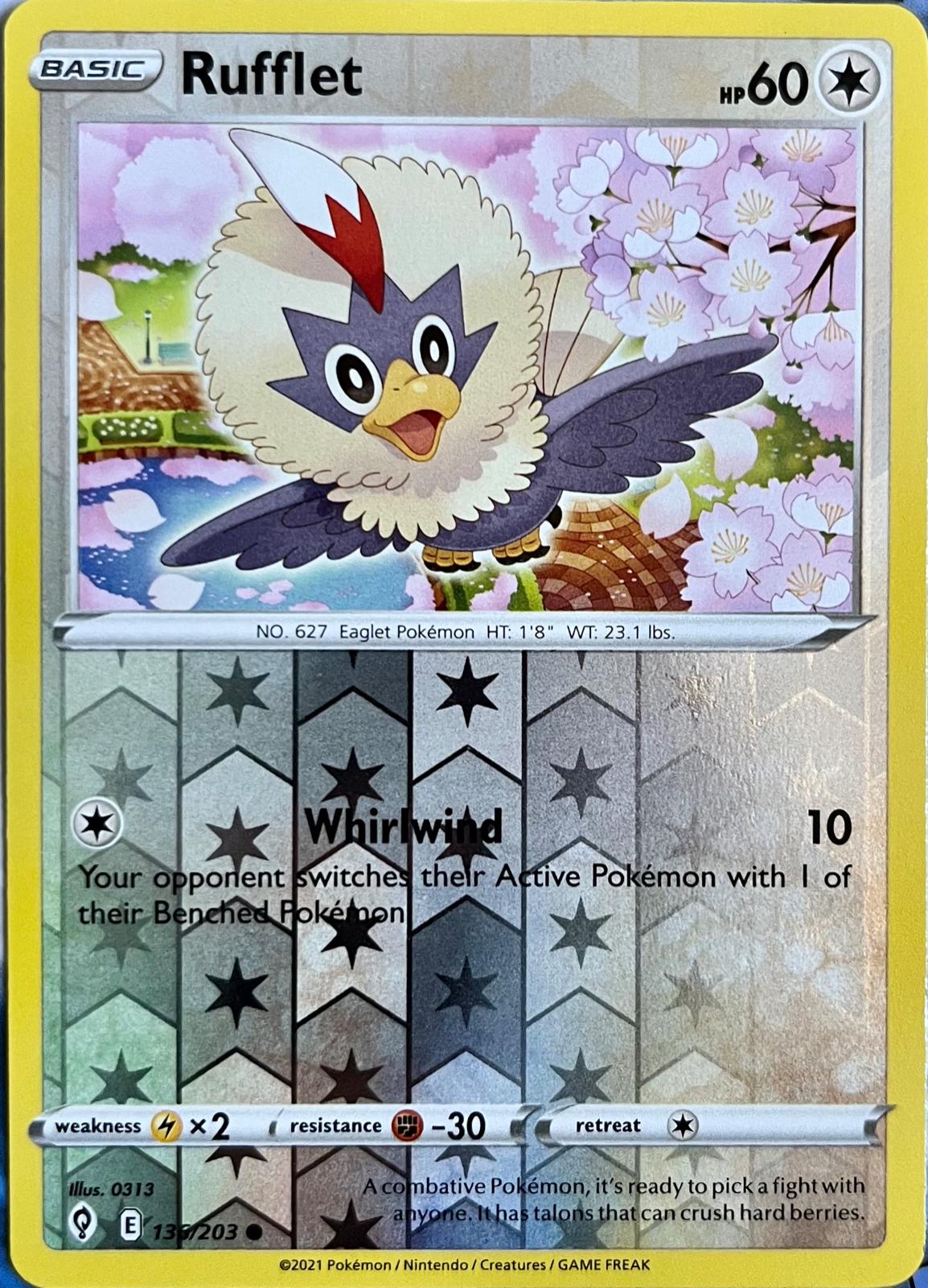 Rufflet #136 - Evolving Skies (Reverse Holo)