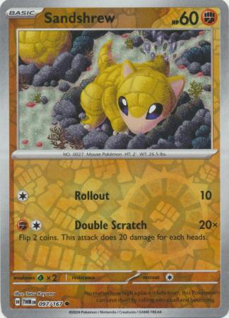 Sandshrew [Reverse Holo] 097/167