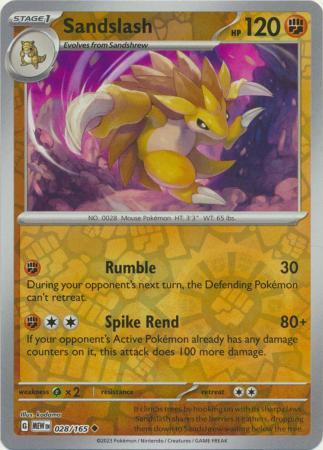 Sandslash [Reverse Holo] 028/165