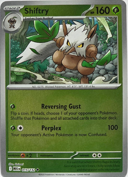 Shiftry #15 (Reverse Holo) - Mega Evolution
