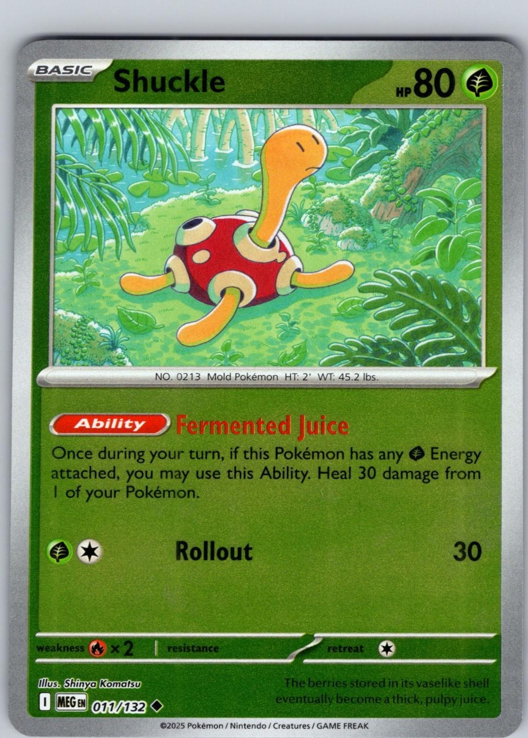 Shuckle #11 (Reverse Holo) - Mega Evolution
