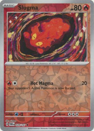 Slugma [Reverse Holo] 028/167