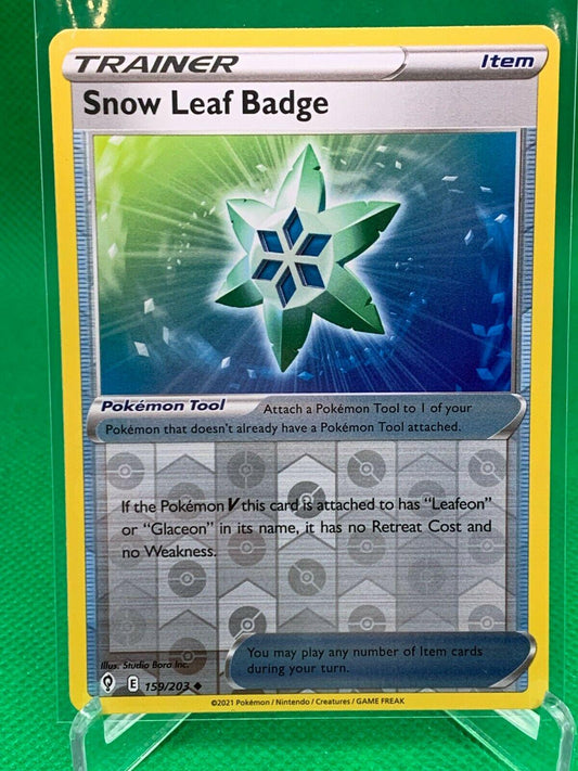Snow Leaf Badge #159 - Evolving Skies (Reverse Holo)