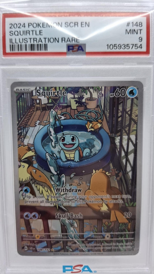Squirtle #148 - Stellar Crown PSA 9