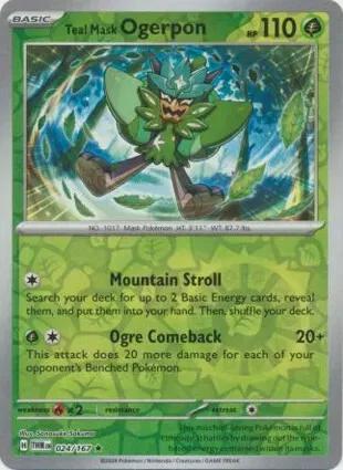Teal Mask Ogerpon [Reverse Holo] 024/167