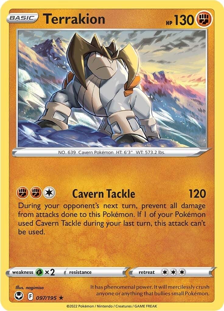 Terrakion #97 ( Holo Rare ) - Silver Tempest