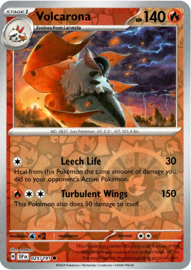 Volcarona [Reverse Holo] 025/191