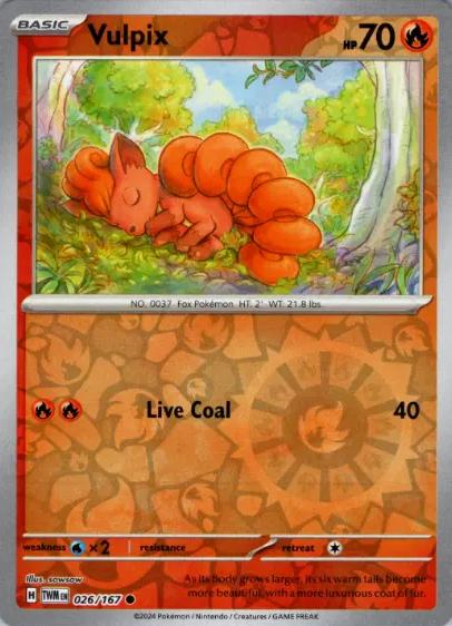 Vulpix [Reverse Holo] 026/167