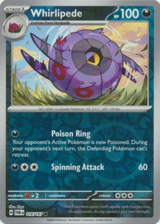 Whirlipede [Reverse Holo] 116/167