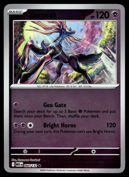 Xerneas [Reverse Holo] #64 Pokemon Mega Evolution