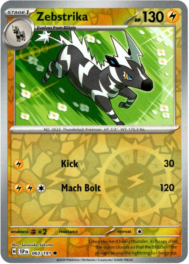 Zebstrika [Reverse Holo] 063/191