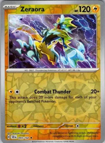 Zeraora #55 (Reverse Holo) - Stellar Crown